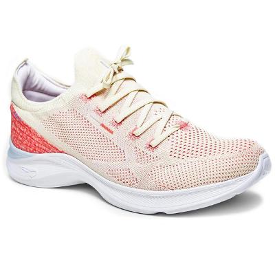 Tênis Rainha Road II Feminino - Bege e Coral