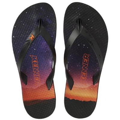 Chinelo Kenner Summer Galaxy Masculino - Preto e Laranja