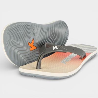 Chinelo Kenner Summer Listras Masculino - Laranja e Cinza