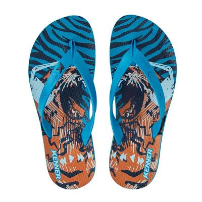 Chinelo Kenner Summer Music Masculino - Azul e Laranja