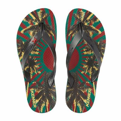 Chinelo Kenner Summer Reggae Masculino - Preto e Verde
