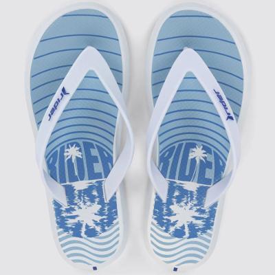 Chinelo Rider R1 Style Masculino - Branco e Azul