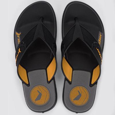Chinelo Rider Start III Masculino - Preto e Amarelo