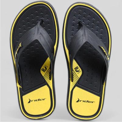 Chinelo Rider Weekend Masculino - Preto e Amarelo