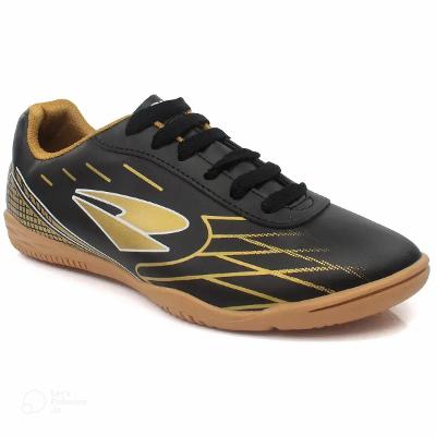 Chuteira Futsal Dray Layt Masculino - Preto e Dourado