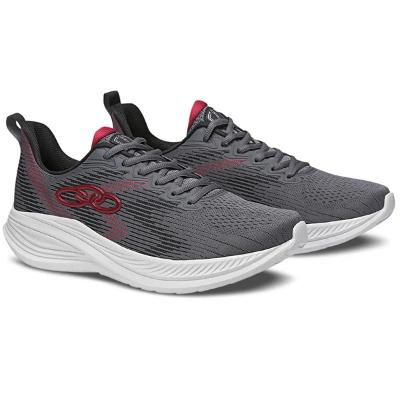 Tênis Olympikus Marte Masculino - Chumbo e Vermelho