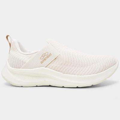 Tênis Olympikus Flutua Feminino - Bege e Dourado