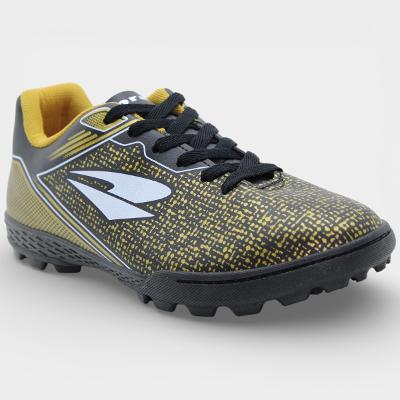 Chuteira Society Dray Layt Masculino - Preto e Amarelo