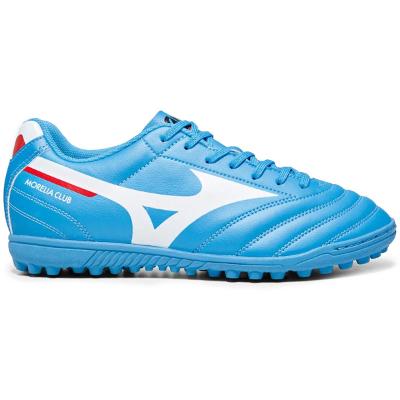 Chuteira Society Mizuno Morelia Club Unissex - Azul Claro e Branco