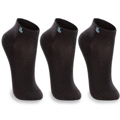 Kit Meia Infantil Lupo Básico Cano Baixo 3 Pares - Preto