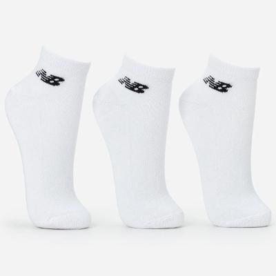Kit Meia New Balance Logo Cano Curto C/ 3 Pares - Branco