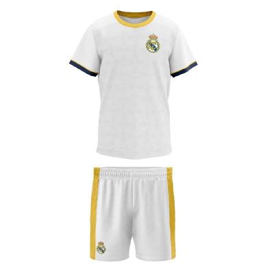 Kit Mini Craque Real Madrid Infantil - Branco e Amarelo