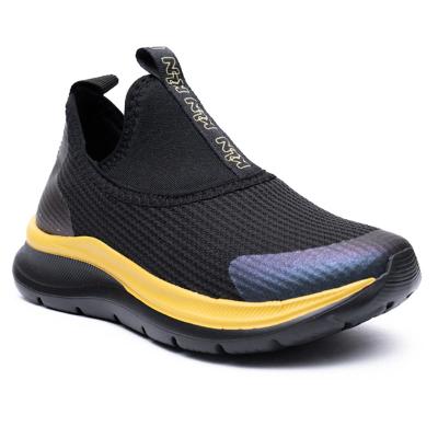 Tênis Infantil Klin Way Menino - Preto e Amarelo