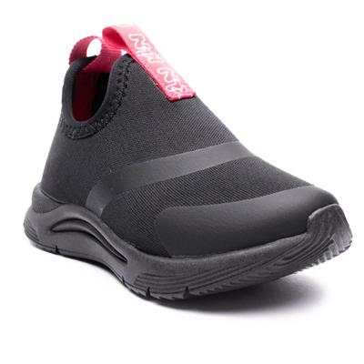 Tênis Infantil Klin New Sport Menina - Preto e Rosa