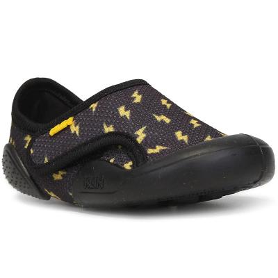 Tênis Infantil Klin New Confort Menino - Preto e Amarelo