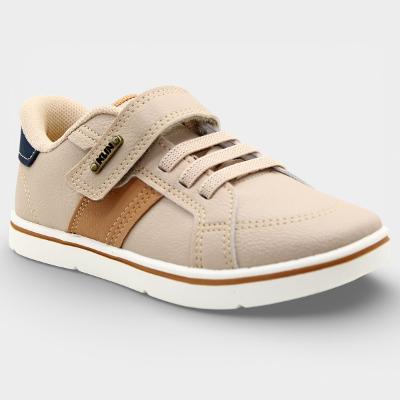 Tênis Infantil Klin Casual Flyer Mini Menino - Bege