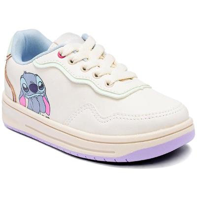 Tênis Infantil Disney Stitch Recortes Menina - Branco e Lilás