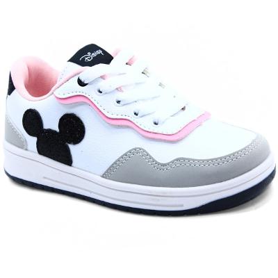 Tênis Infantil Disney Minnie Menina - Branco e Rosa