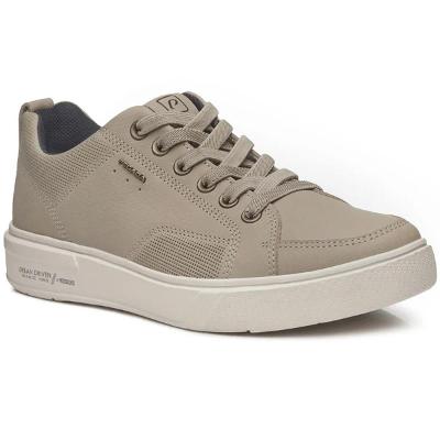 Tênis Couro Pegada Casual Masculino - Areia