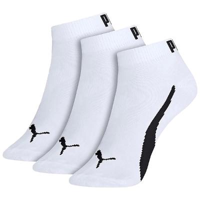Meia Puma Sapatilha Logo c/ 3 Pares - Branco