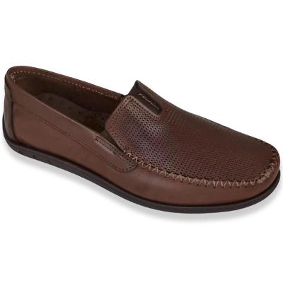 Mocassim Couro Pegada 141605 Masculino - Marrom
