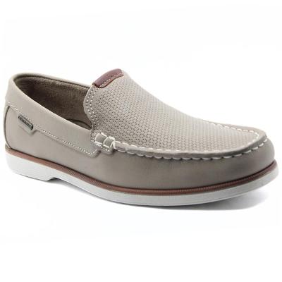 Mocassim Couro Pegada Pull UP 141901 Masculino - Areia