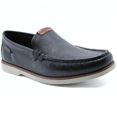 Mocassim Couro Pegada Pull UP 141901 Masculino - Preto