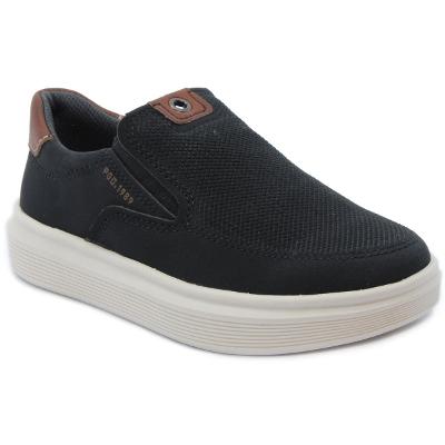 Mocassim Infantil Couro Pegada 372106 Menino - Preto