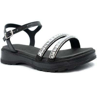 Papete Infantil Molekinha Strass Menina - Preto