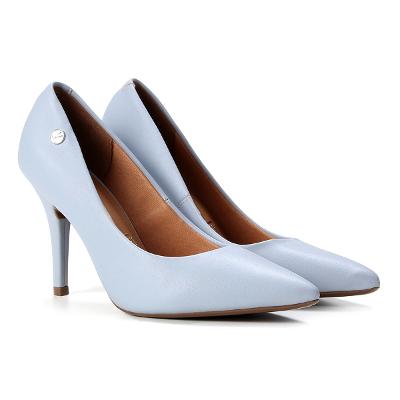 Scarpin Vizzano Pelica Fosco Salto Alto Feminino - Azul