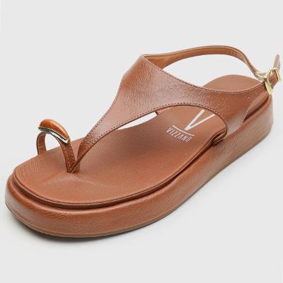 Papete Vizzano Flat Detalhe Feminino - Marrom