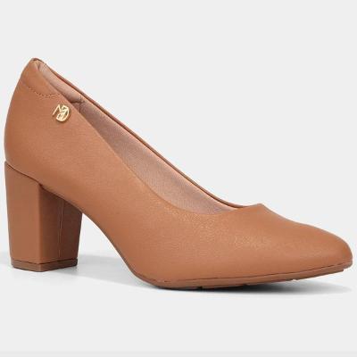 Scarpin Modare Salto Médio Feminino - Caramelo