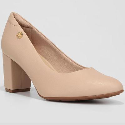 Scarpin Modare Salto Médio Feminino - Bege