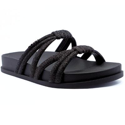 Papete Zaxy Pose Nó Glitter Feminino - Preto