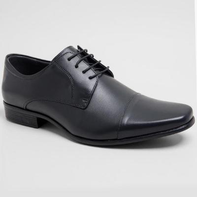 Sapato Jota Pe Couro Air Winner Masculino - Preto