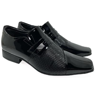 Sapato Jota Pe Couro Air Fillipo Masculino - Preto