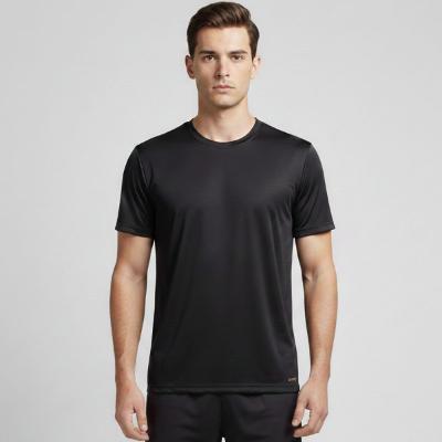 Camiseta Dry Fit The Men Masculina Microfuros Anti Suor Esportiva - Preto
