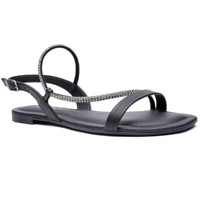 Rasteira Dakota Rives Brilho Feminina - Preto