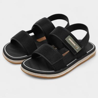 Sandália Infantil Cartago Malaga Menino - Preto e Bege