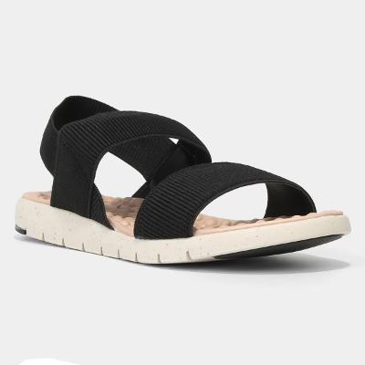 Sandália Modare Elásticos Ultra Confort Feminina - Preto