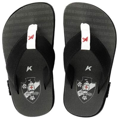 Sandália Infantil Kenner Kivah Vasco Cruzmaltina - Preto e Branco