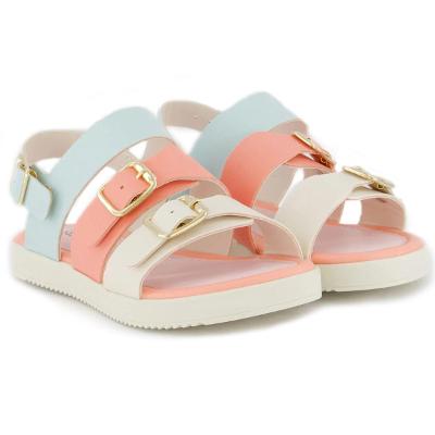 Sandália Infantil Klin Lola Menina - Branco e Rosa