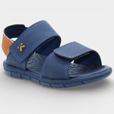Sandália Infantil Klin Tic Tac Casual Baby - Marinho e Marrom