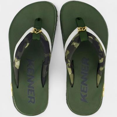 Sandália Kenner Kivah Colors Camuflagem Masculina - Verde