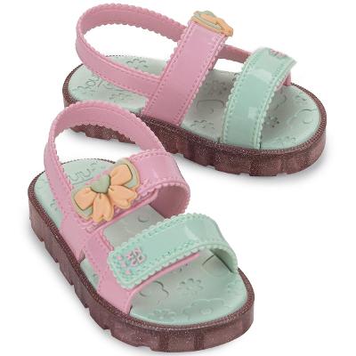 Sandália Infantil Zaxynina Fofinha - Rosa e Verde