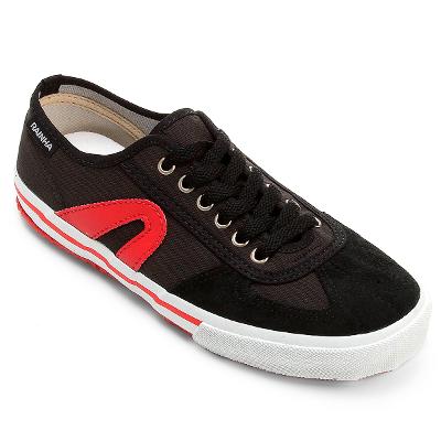 Tênis Rainha VL-2500 Masculino - Preto e Vermelho