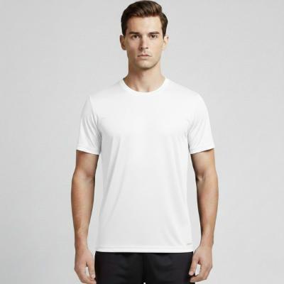 Camiseta Dry Fit Caban Masculina Microfuros Anti Suor Esportiva - Branco