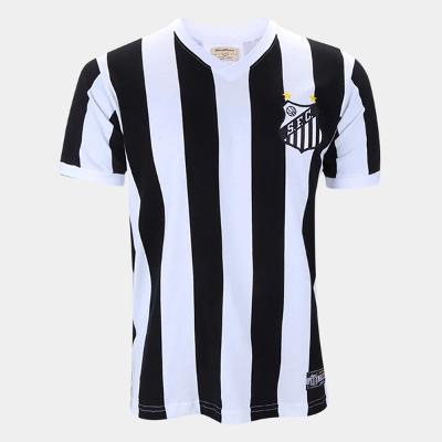 Camisa Santos 1984 Retrômania Masculina - Preto e Branco