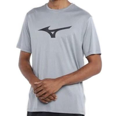 Camiseta Mizuno Run Spark Masculina - Cinza e Preto