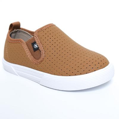 Slip On Infantil Molekinho Perfuros Menino - Caramelo